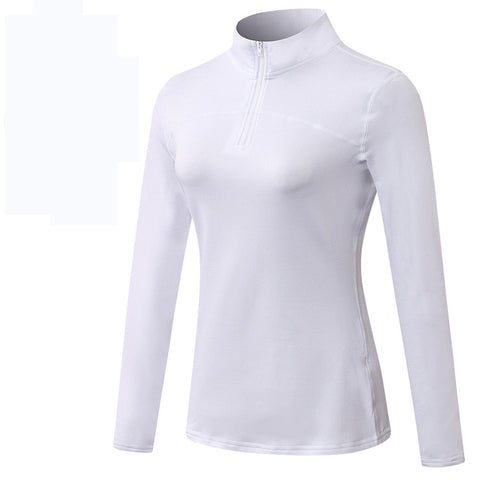 Winter Women's Stand Collar Running Yoga Stretchy Sweatshirts