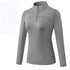 Winter Women's Stand Collar Running Yoga Stretchy Sweatshirts