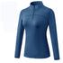 Winter Women's Stand Collar Running Yoga Stretchy Sweatshirts