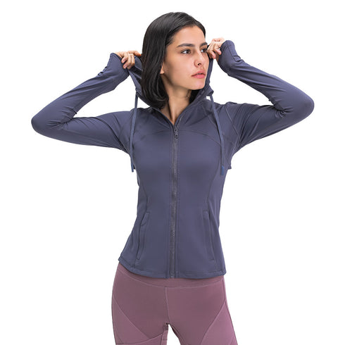 Winter Women's Stretchy Workout Running Yoga Track Jacket