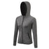 Winter Women's Workout Zipper hooded Running Jacket