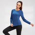 Winter Women's Yoga Fitness Running Long Sleeve Stretchy Shirt
