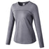 Winter Women's Yoga Fitness Running Long Sleeve Stretchy Shirt