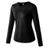 Winter Women's Yoga Fitness Running Long Sleeve Stretchy Shirt