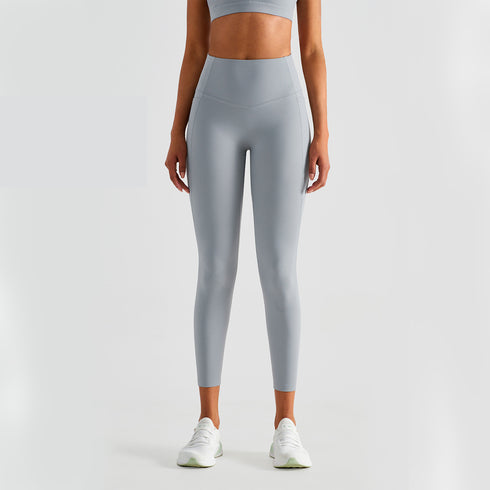 Winter Women's Yoga Lift Hips Side Pockets Leggings Pants