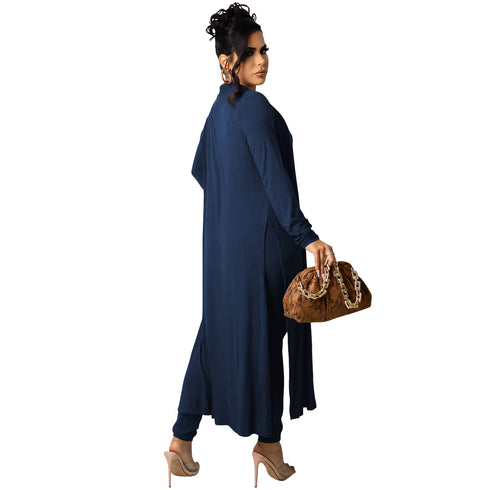 Women's 3 Piece Lounge Set V-neck Vests Pants Suit