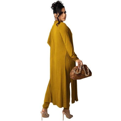 Women's 3 Piece Lounge Set V-neck Vests Pants Suit