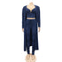 Women's 3 Piece Lounge Set V-neck Vests Pants Suit