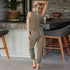 Women's 3 Piece Lounge Set Vest High Waist Sweat Suit