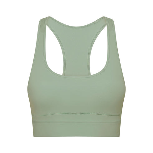 Women's 3 Rows Clasp Running Yoga Crop Tank with Pads