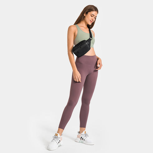 Women's 3 Rows Clasp Running Yoga Crop Tank with Pads