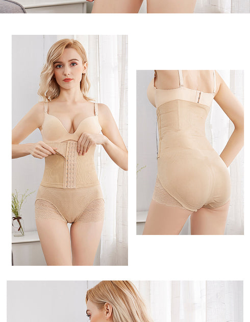 Women's 3 Rows Clasp Tummy Control Butt Lifters Breathable Shapewear