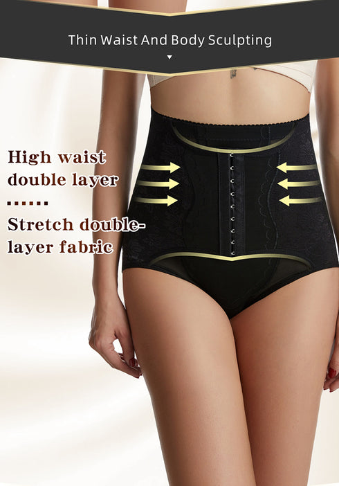 Women's 3 Rows Clasp Tummy Control Hip Lift Compression Body Shaper