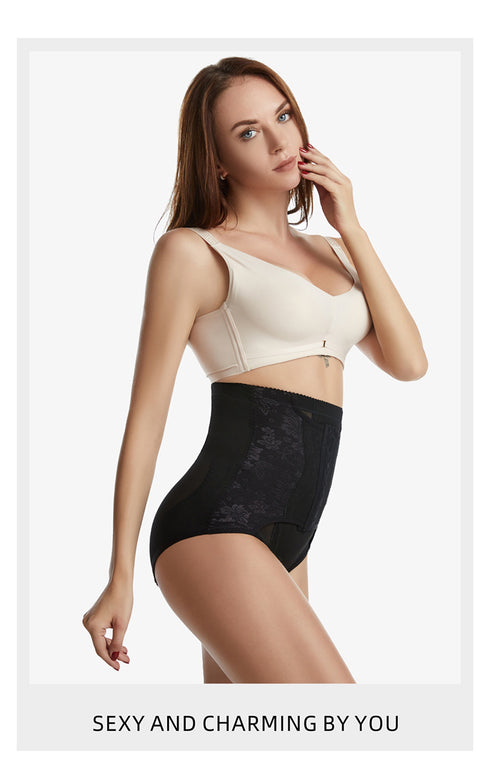 Women's 3 Rows Clasp Tummy Control Hip Lift Compression Body Shaper