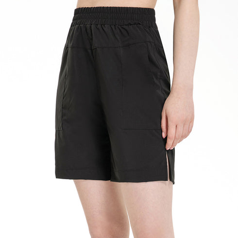 Women's Activewear Exercise Running Elastic Waist Loose Shorts