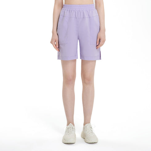 Women's Activewear Exercise Running Elastic Waist Loose Shorts