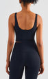 Women's Activewear Fixed Cup Wide Straps Yoga Tank