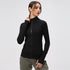 Women's Activewear Running Stand Collar Zipper Track Jacket