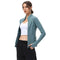 Women's Activewear Running Stand Collar Zipper Track Jacket