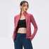 Women's Activewear Running Stand Collar Zipper Track Jacket