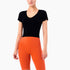 Women's Activewear Short Sleeve V-Neck Slim Running Fitness T-Shirt