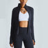 Women's Activewear Zipper Workout Running Track Jacket