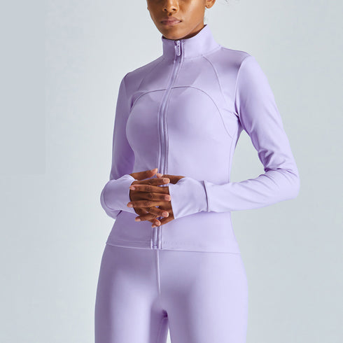 Women's Activewear Zipper Workout Running Track Jacket