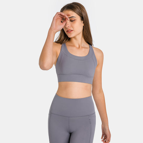 Women's Adjustable 3 Rows Clasp Fitness Sports Bras