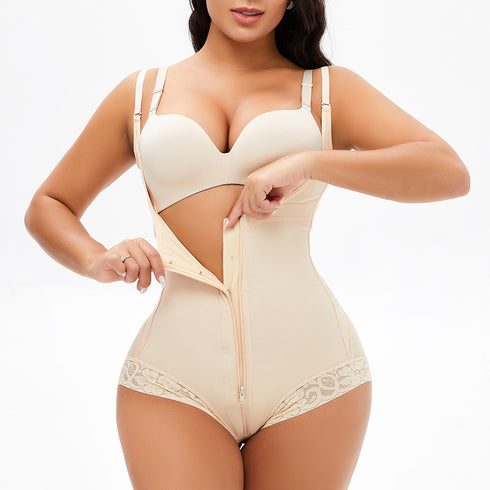 Plus Size Women's Adjustable Spaghetti Strap Fajas Colombianas