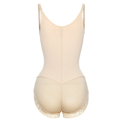 Plus Size Women's Adjustable Spaghetti Strap Fajas Colombianas