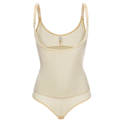 Women's Adjustable Straps Open Bust Tummy Control Body Shaper