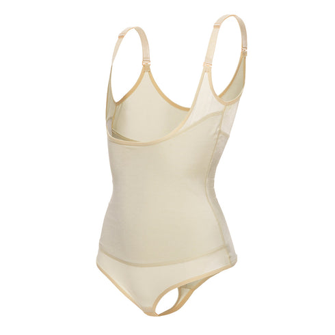 Women's Adjustable Straps Open Bust Tummy Control Body Shaper