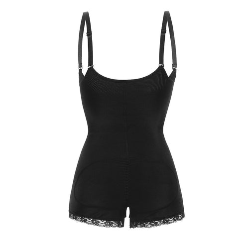 Women's Adjustable Straps Open Bust Zipper Shapewear