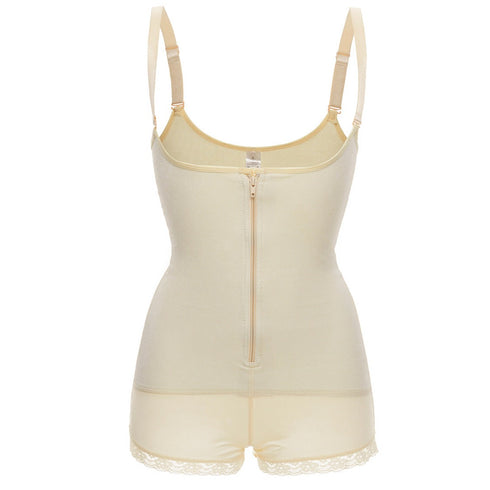 Women's Adjustable Straps Open Bust Zipper Shapewear