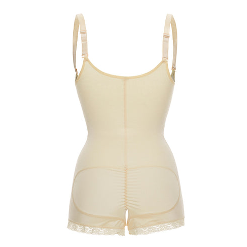 Women's Adjustable Straps Open Bust Zipper Shapewear