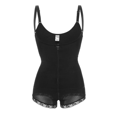 Women's Adjustable Straps Open Bust Zipper Shapewear