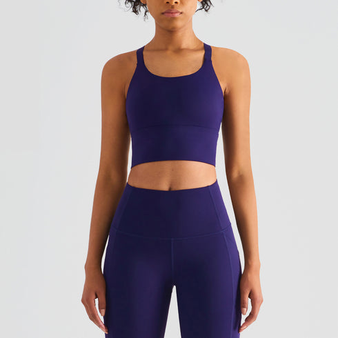 Women's Adjustable Straps Running High Impact Support Tank