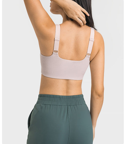 Women's Adjustable Straps U Back Fitness Sports Bras