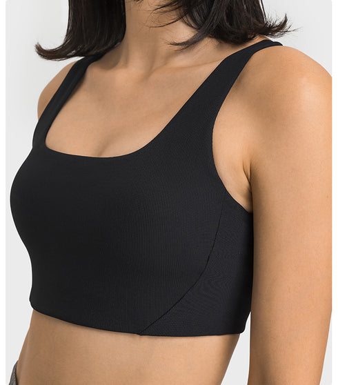 Women's Adjustable Straps U Back Fitness Sports Bras