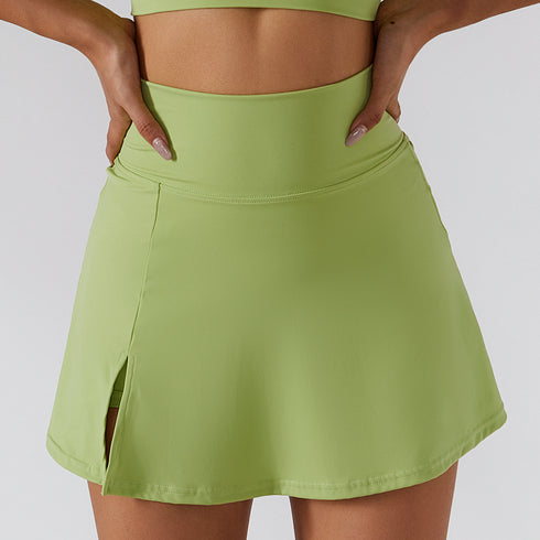 Women's Athletic Fitness Tennis Skirt Breathable Short Skirt