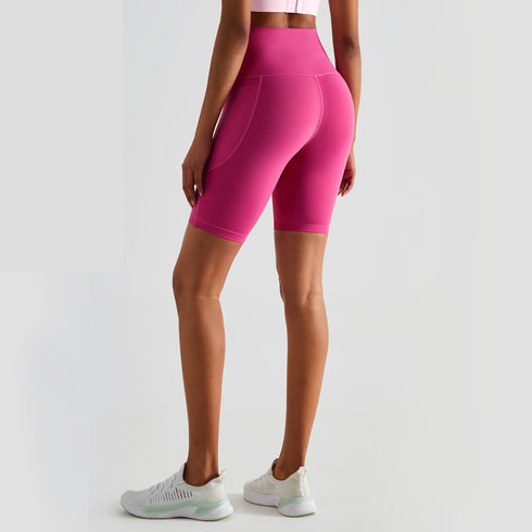 Women's Athletic Gym High Waist Tummy Control Skinny Shorts