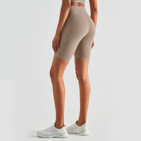 Women's Athletic Gym High Waist Tummy Control Skinny Shorts