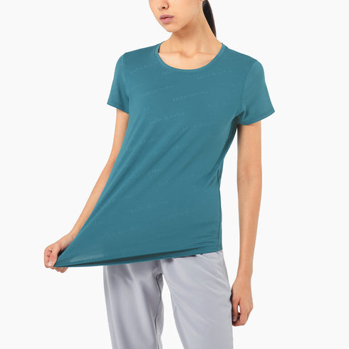 Women's Athletic Quick Dry Short Sleeve Yoga Loose T-Shirt
