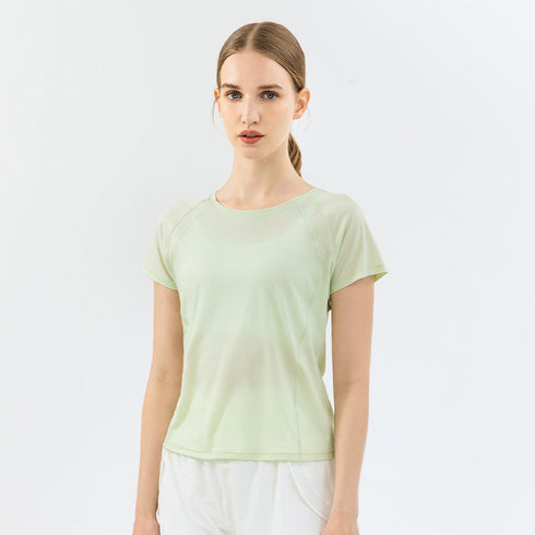 Women's Athletic Quick Dry Short Sleeve Yoga T-Shirts