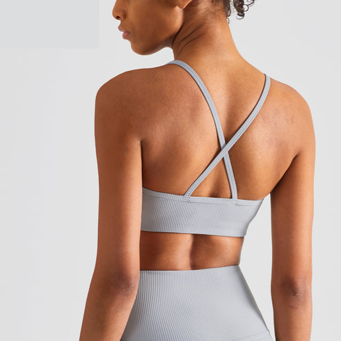 Women's Athletic Running Crisscross Back Sports Bra