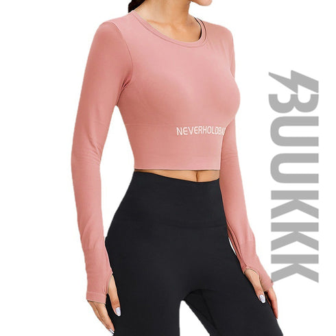 Women's Athletic Running Skinny Sexy Crop Sweatshirts