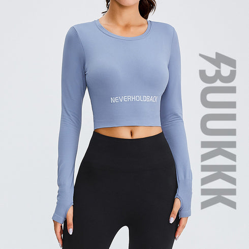 Women's Athletic Running Skinny Sexy Crop Sweatshirts
