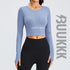 Women's Athletic Running Skinny Sexy Crop Sweatshirts