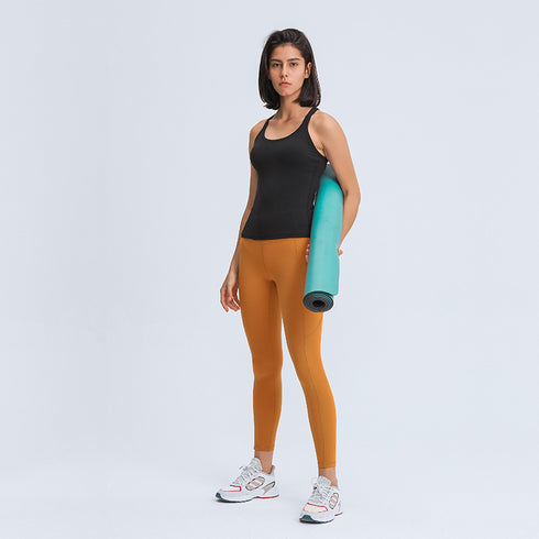 Women's Athletic Running Yoga Bra Pads Tank