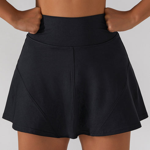 Women's Athletic Safety Skort Tennis Skirt Short Skirt